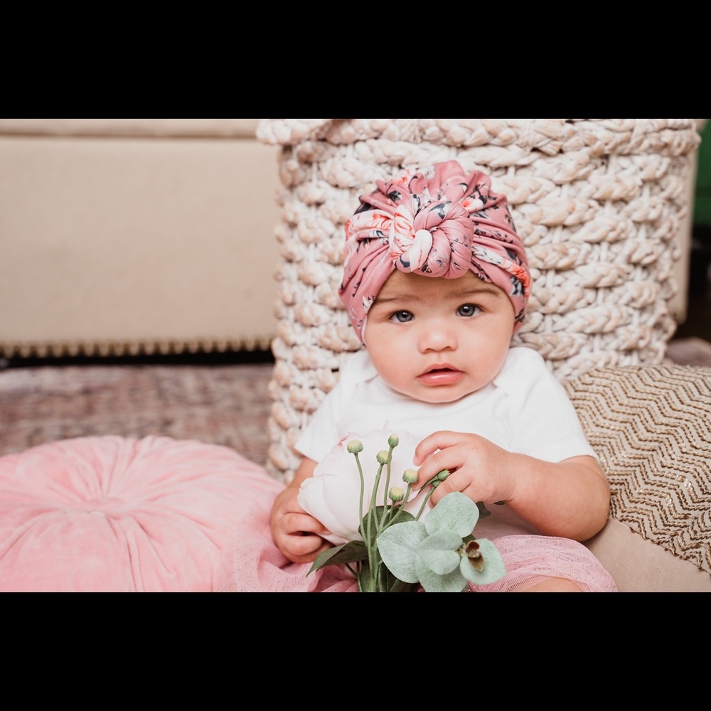 Rose Floral Turban